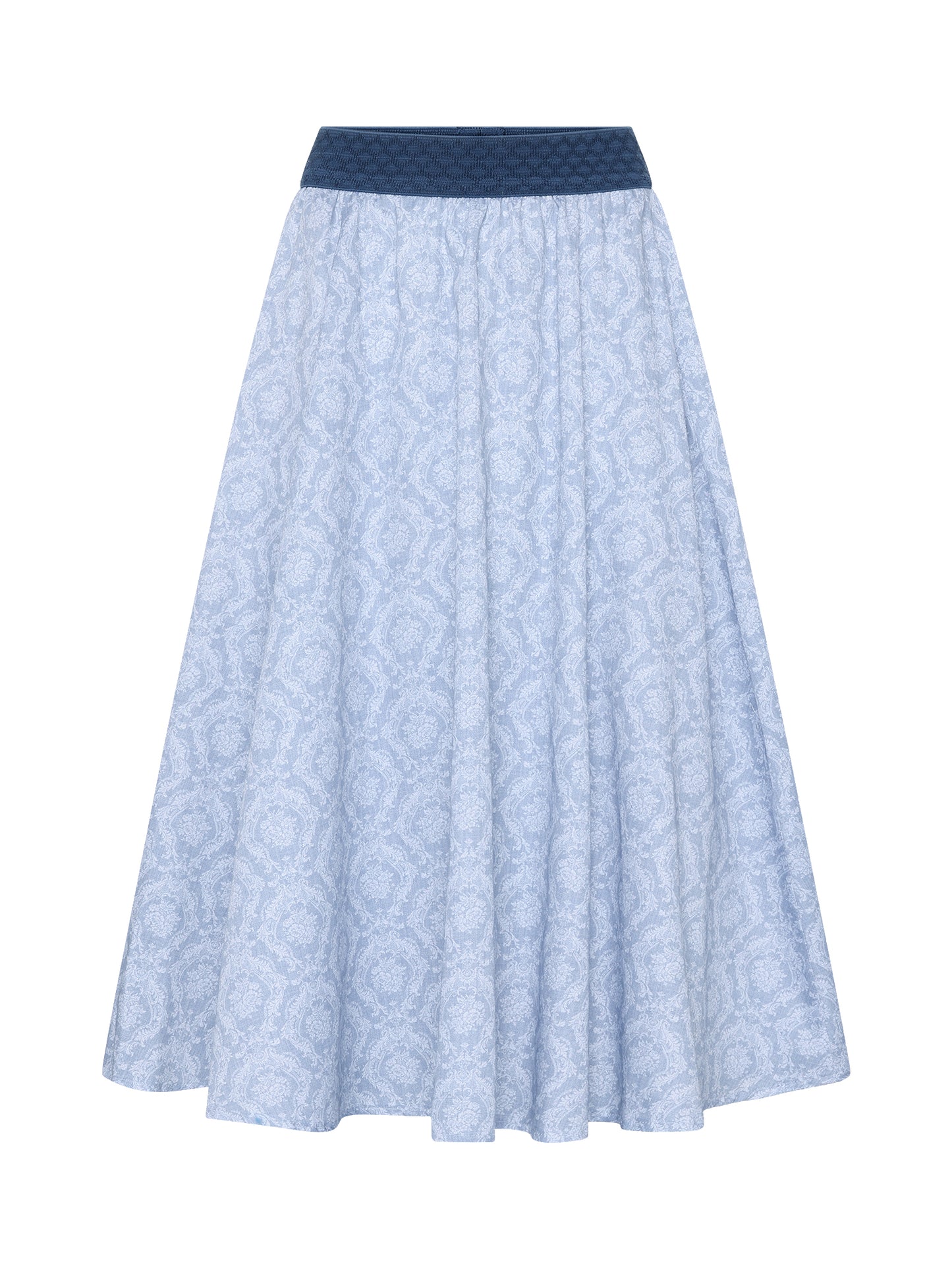Berwin Traditional Skirt, Light Blue — 75cm