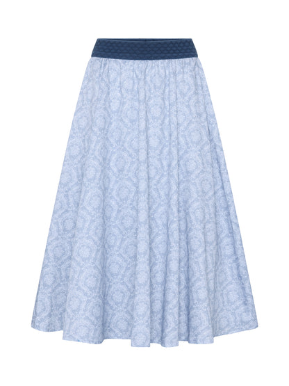 Berwin Traditional Skirt, Light Blue — 75cm