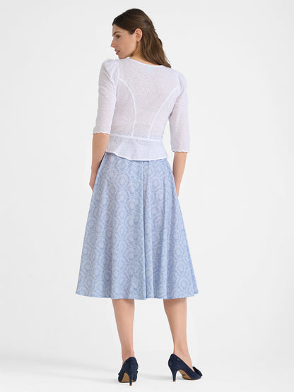Berwin Traditional Skirt, Light Blue — 75cm