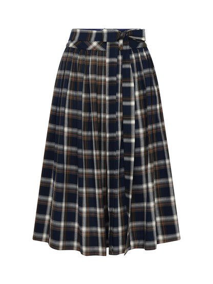 Berwin Traditional Skirt, Navy — 80cm