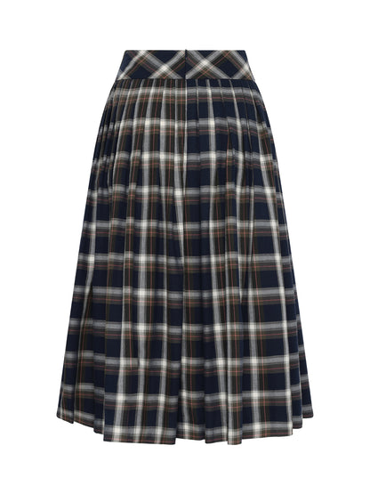 Berwin Traditional Skirt, Navy — 80cm