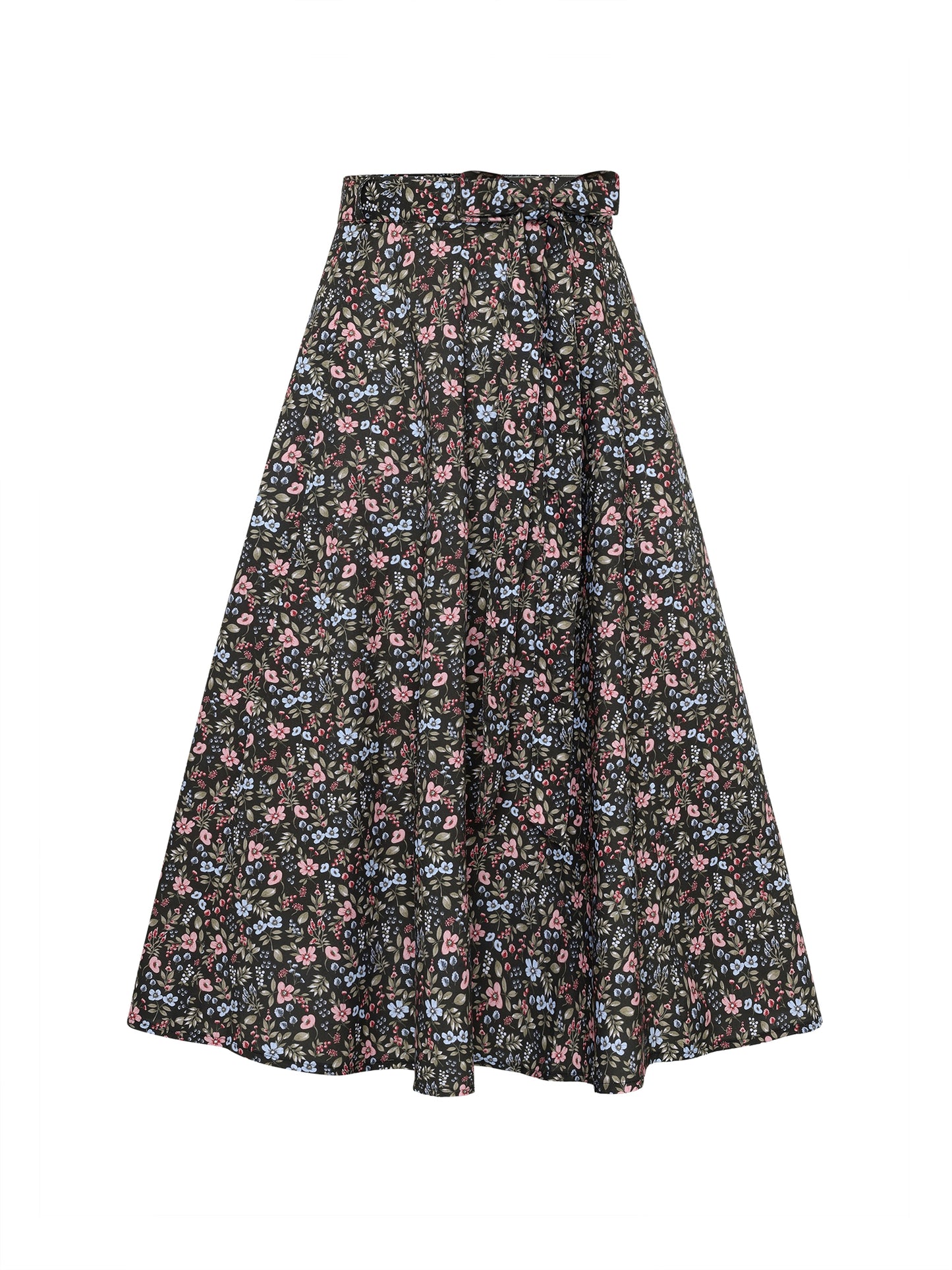 Berwin Traditional Skirt, Olive Green — 75cm