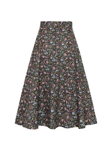 Berwin Traditional Skirt, Olive Green — 75cm
