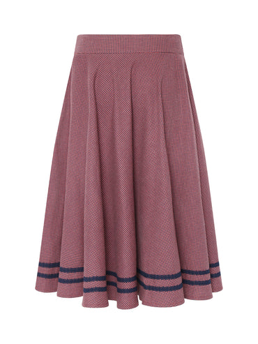 Berwin Traditional Skirt, Red — 75cm