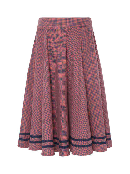 Berwin Traditional Skirt, Red — 75cm