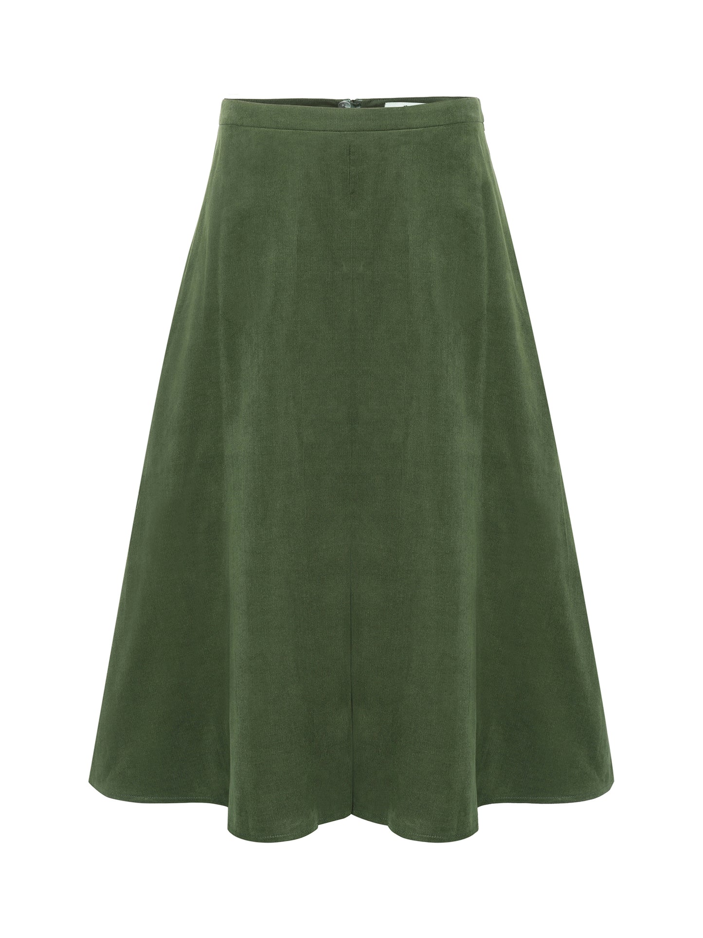 Berwin Traditional Skirt, Olive Green — 80cm