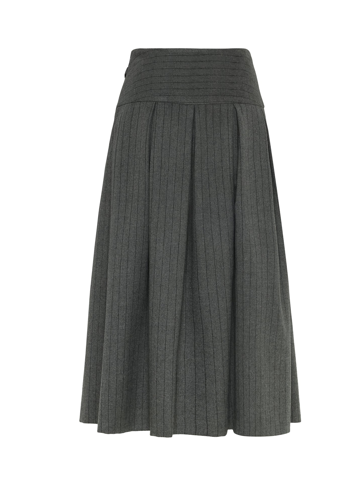 Berwin Traditional Skirt, Medium Grey — 85cm