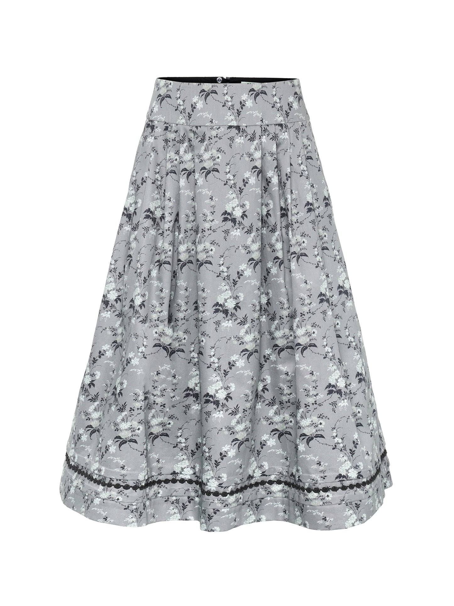 Berwin Traditional Skirt, Medium Grey — 80cm