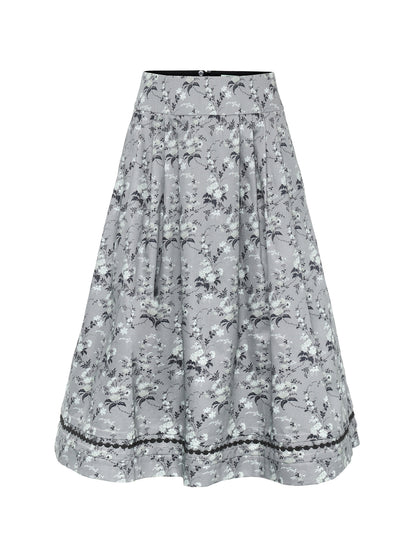 Berwin Traditional Skirt, Medium Grey — 80cm