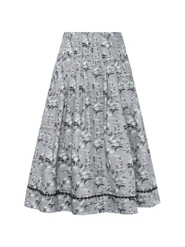 Berwin Traditional Skirt, Medium Grey — 80cm