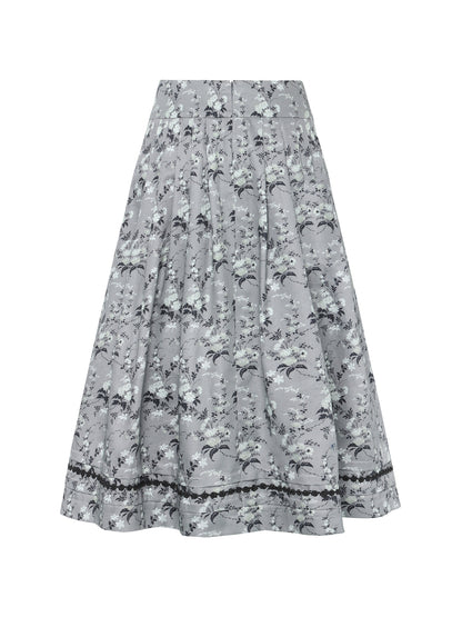 Berwin Traditional Skirt, Medium Grey — 80cm