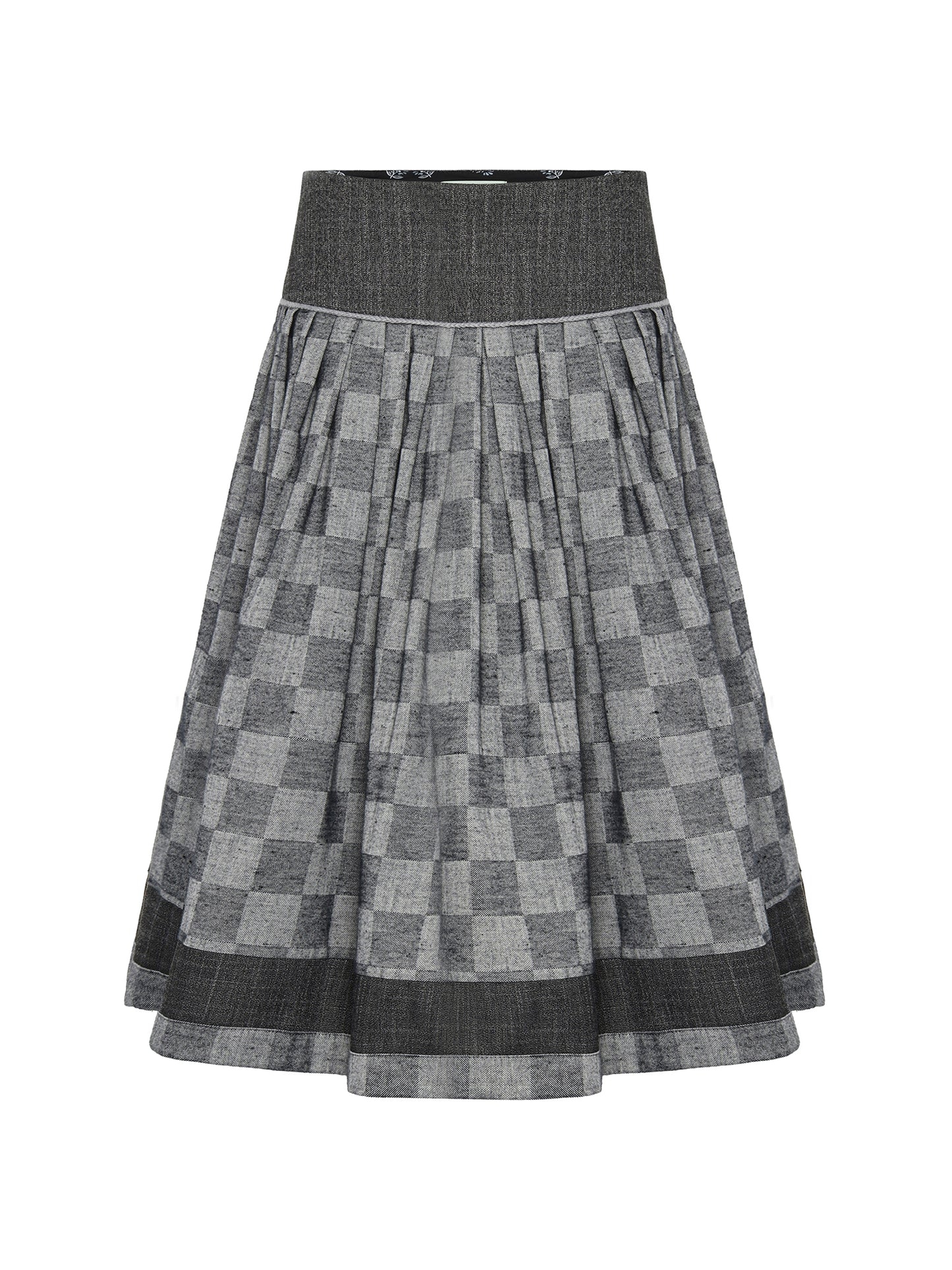 Berwin Traditional Skirt, Medium Grey — 75cm