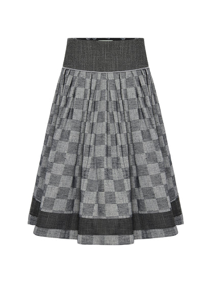 Berwin Traditional Skirt, Medium Grey — 75cm