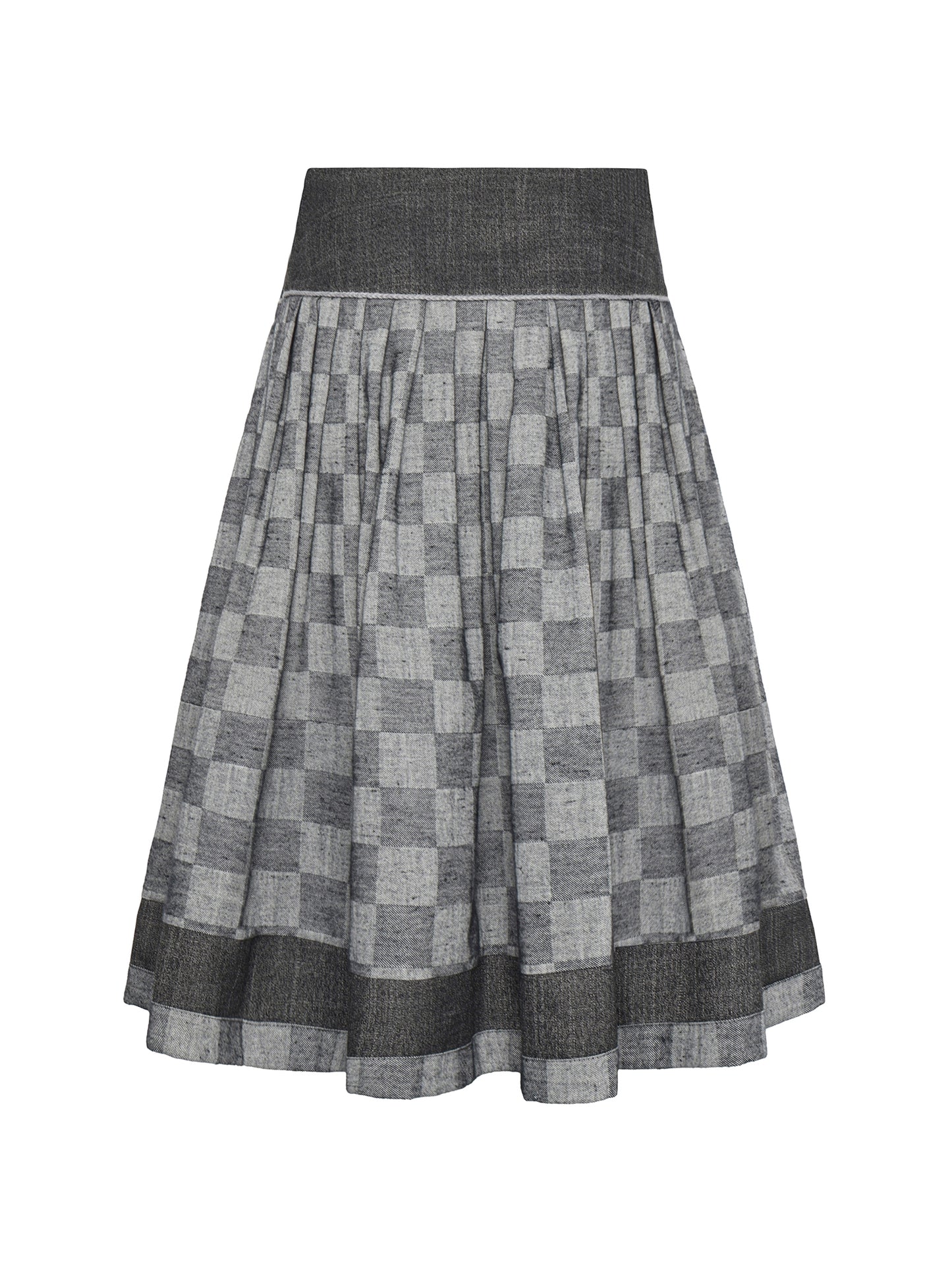 Berwin Traditional Skirt, Medium Grey — 75cm