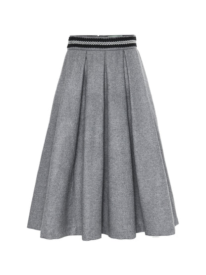 Berwin Traditional Skirt, Medium Grey — 80cm