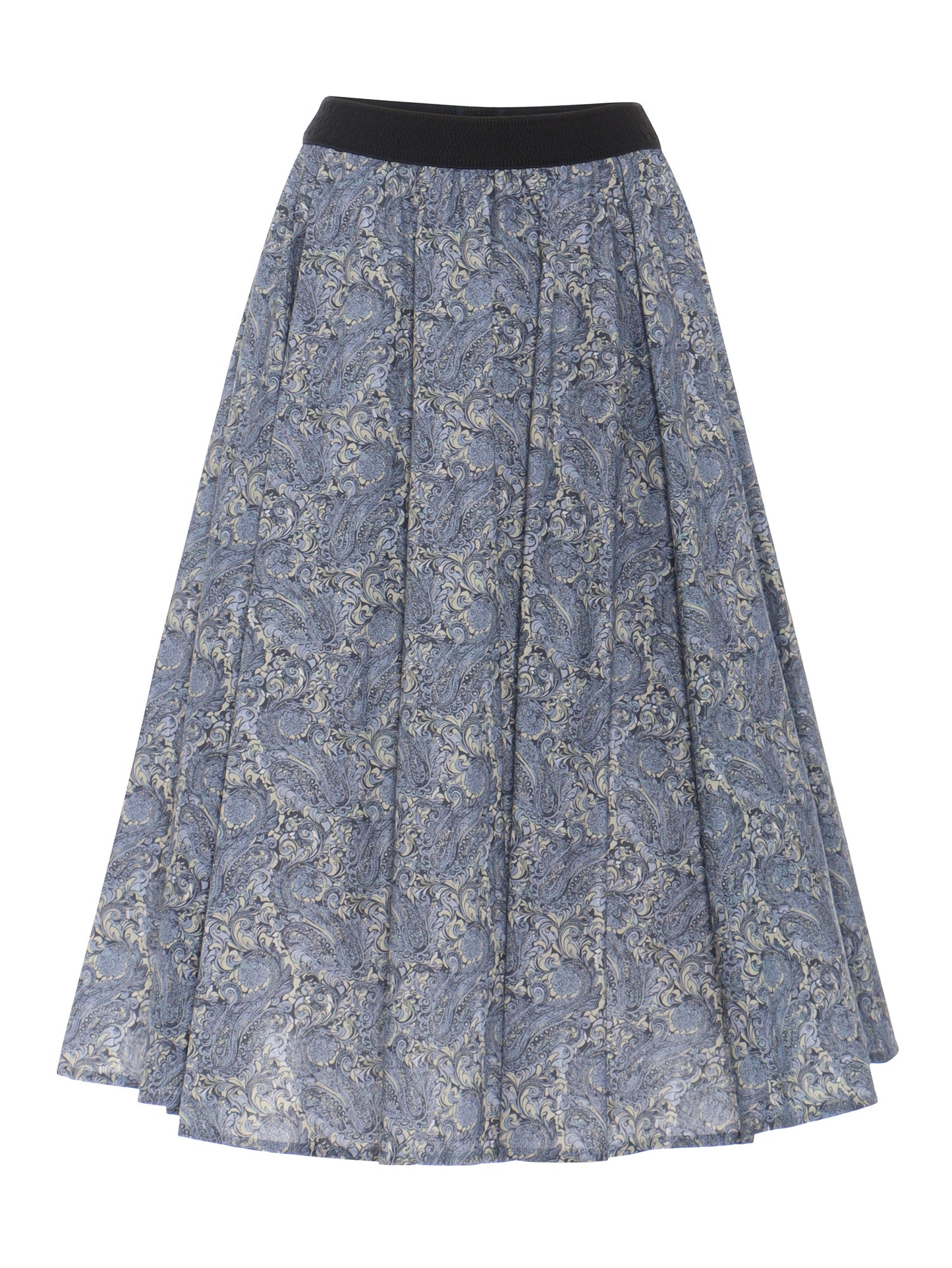 Berwin Traditional Skirt, Denim Blue — 75cm