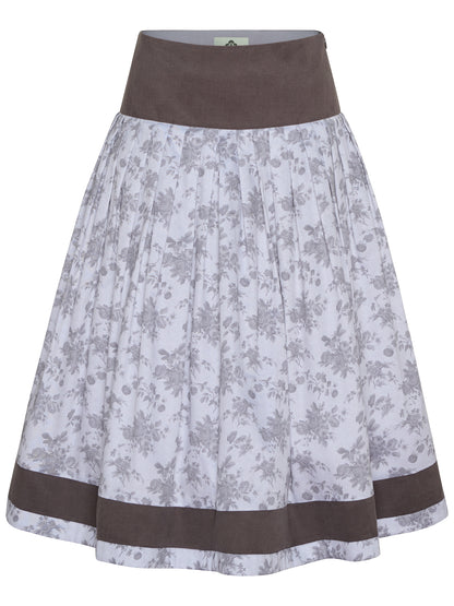 Berwin Traditional Skirt, Silver Grey — 75cm