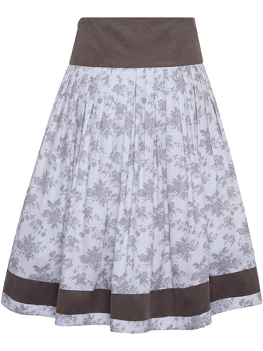 Berwin Traditional Skirt, Silver Grey — 75cm