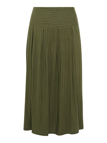Berwin Traditional Skirt, Olive Green — 80cm