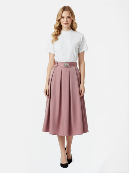 Berwin Traditional Skirt, Rose — 80cm