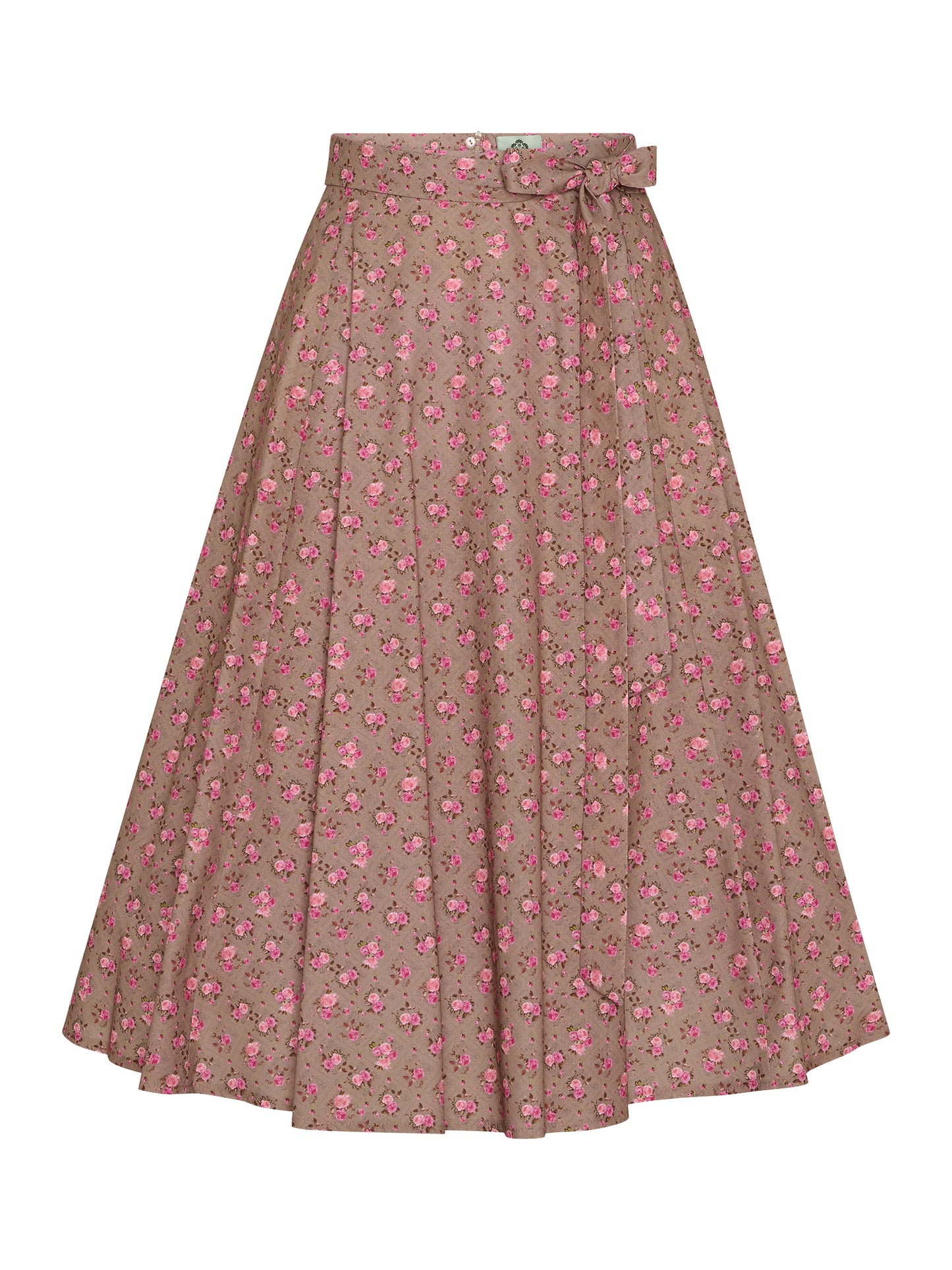 Berwin Traditional Skirt, Taupe — 75cm