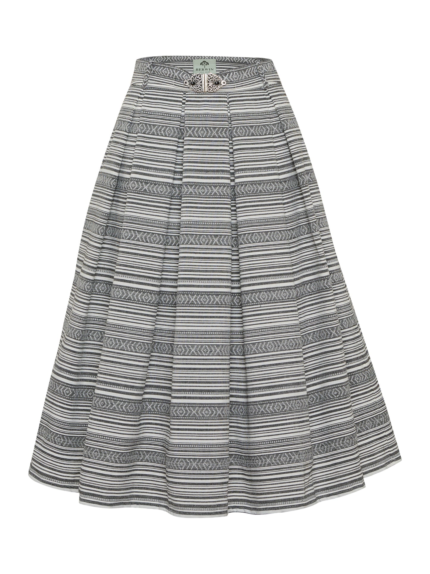 Berwin Traditional Skirt, Black — 75cm