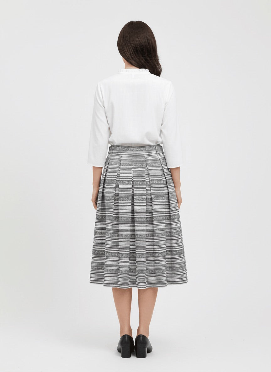 Berwin Traditional Skirt, Black — 75cm