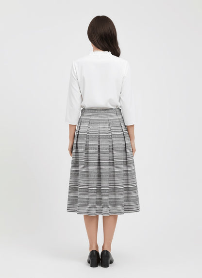 Berwin Traditional Skirt, Black — 75cm
