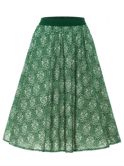 Berwin Traditional Skirt, Fir Green — 70cm