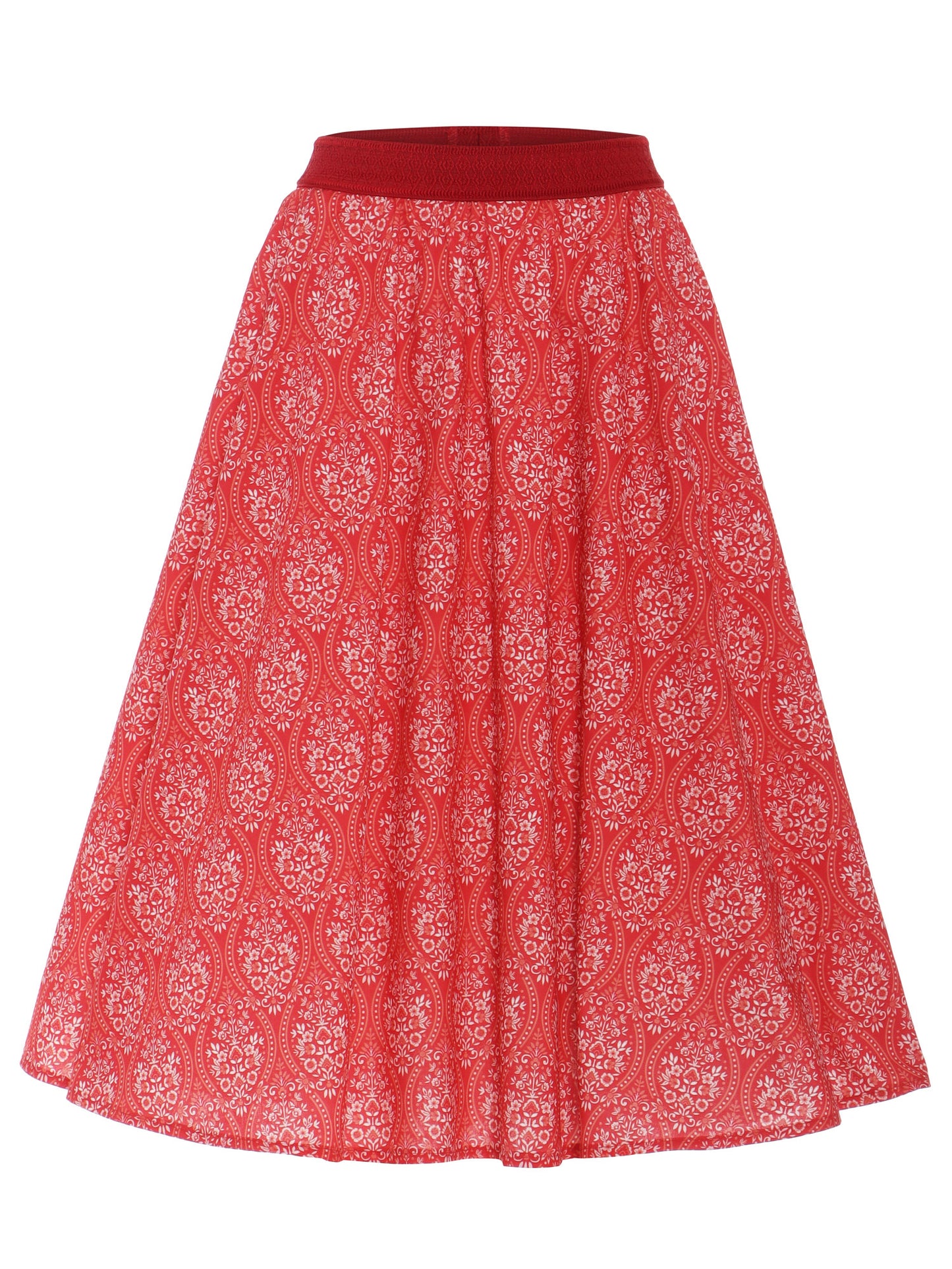 Berwin Traditional Skirt, Rot — 70cm