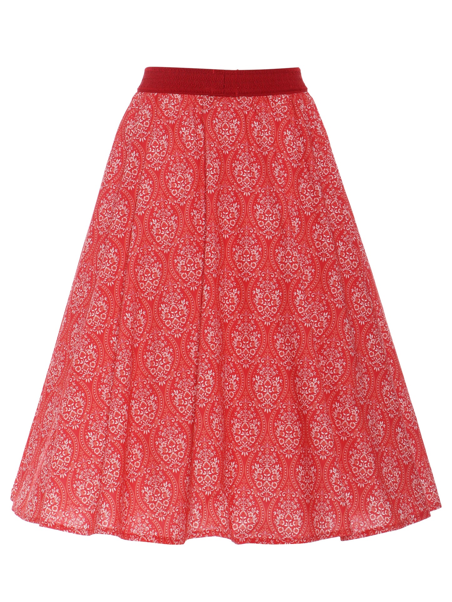 Berwin Traditional Skirt, Rot — 70cm