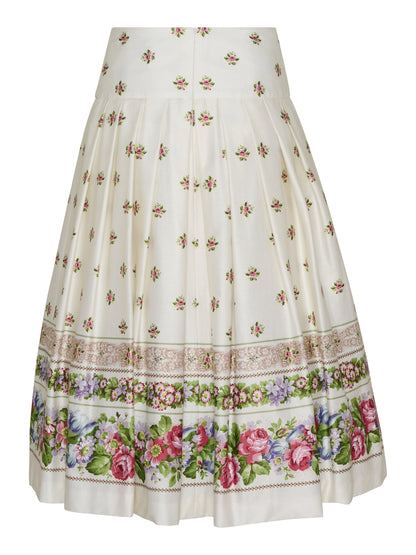 Berwin Traditional Skirt, Ecru — 75cm