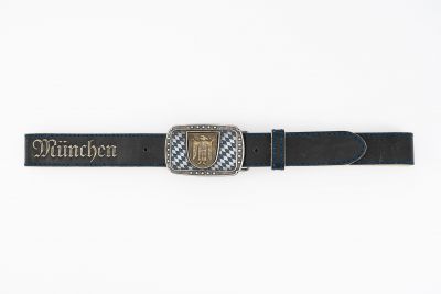 München Trachten Belt with Enamelled Bavarian Buckle