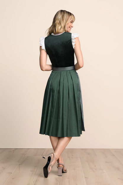 Kruger Long Dirndl 2pcs. 70cm "Avelyn" green