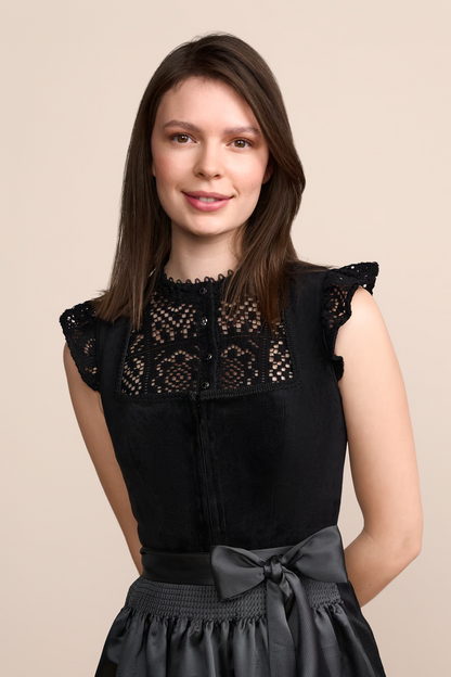 Kruger Midi Dirndl 2pcs. 60cm "Calista" black