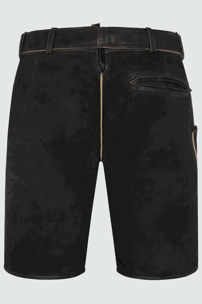 Kruger Men's Lederhosen "Caelius" (brown) with Belt