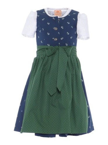 Barwolf Girls Dirndl 3 pcs. "Lisa" blue