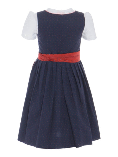 Barwolf Girls Dirndl 3 pcs. "Alina" blue