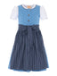 Barwolf Girls Dirndl 3 pcs. "Hedi" blue
