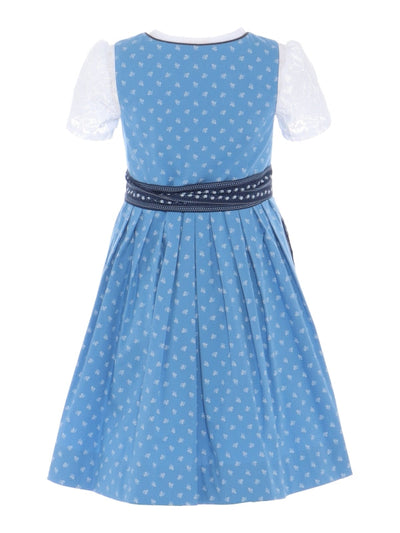 Barwolf Girls Dirndl 3 pcs. "Hedi" blue