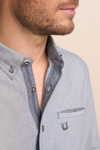 Krueger Traditional  Shirt "Auron" gray