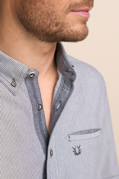 Krueger Traditional  Shirt "Auron" gray (M-only)