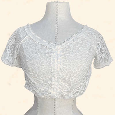Kruger Collection Dirndl Blouse 1030 in ecru color, size 34, made of 100% polyester.