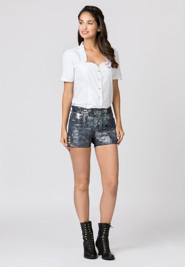 Stockerpoint Woman's Lederhosen Short Baccara Starlight Blue size (size 38)