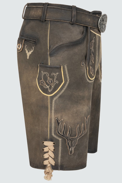 Kruger Anno 1958 lederhosen brown, detail