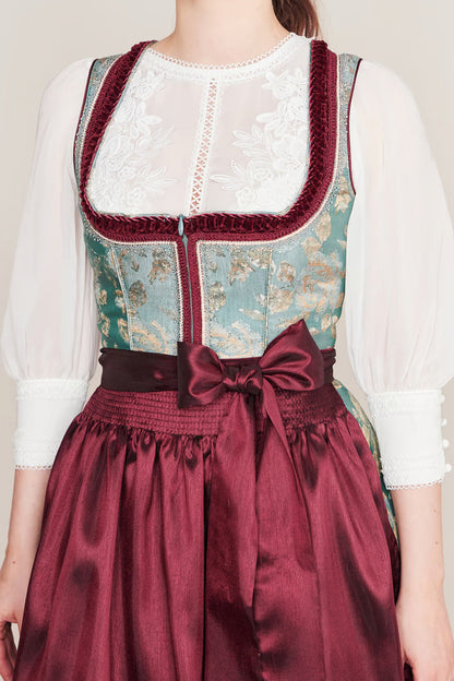 Kruger Imelda Midi Dirndl, Green — 60cm 2pc Set