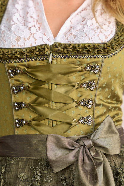 Kruger Long Dirndl 2pcs. 70cm "Mirna" green (low stock)