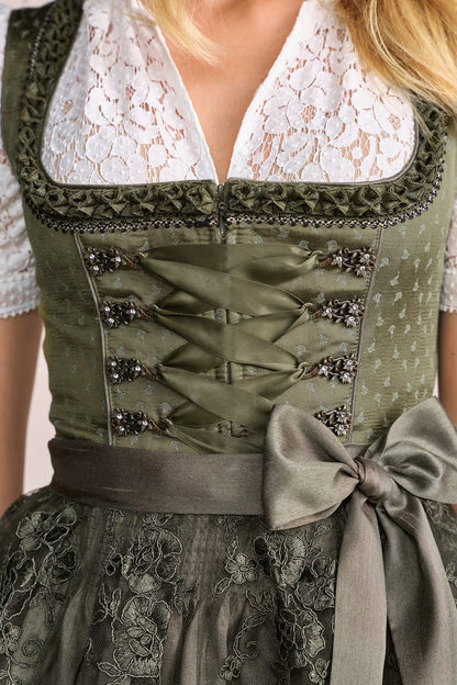 Kruger Long Dirndl 2pcs. 70cm "Mirna" green (low stock)