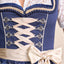 Kruger Long Dirndl 2pcs. 70cm "Quiana" blue (size 36 only)