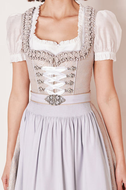 Kruger Marit Midi Dirndl, Grey — 60cm 2pc Set